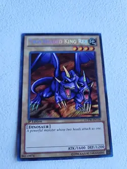 Yugioh Two-Headed King Rex LCYW-EN158 (Secret Rare) 1st Edition #Y136 - Image 1