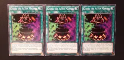 Yu-Gi-Oh! 3x Kessel des Alten Mannes, CHIM-DE064, Common, 1. Auflage, Near Mint - Image 1