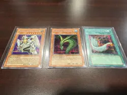 YuGiOh!Valkyrion the Magna Warrior, Sinister Serpent,&Harpie’s Feather Duster LP - Image 1