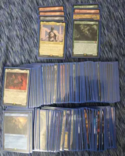 Magic The Gathering Lord of the Rings Lot Of 124 cards. Mythics and Rares - Image 1