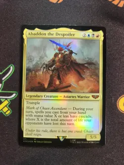 EXACT CARD PICTURED Abaddon The Despoiler 40K 171 MTG Warhammer 40k Eng Foil - Image 1
