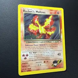 Pokemon TCG Rockets Moltres Holo Rare Card 12/132 Gym Heroes Set - Image 4
