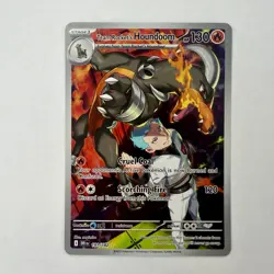 Pokemon TCG Team Rockets Houndoom Illustration Rare Card 191/182 Destined Rivals - Image 1