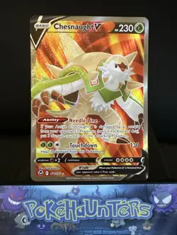 Pokemon Card Chesnaught V 171/195 Silver Tempest Full Art Holo Ultra Rare NM - Image 1