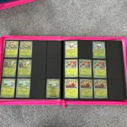 Vault X Neon Pink Exo Tec Zip Binder 12 Pocket with Prismatic Evolution Cards - Image 4