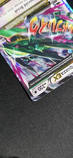 Pokemon M Rayquaza EX Shiny Full Art Holo Promo Card 76/108 - Image 4