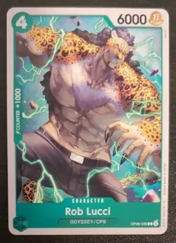Rob Lucci OP09-038 English Common Emperors In New World One Piece Card Game - Image 1