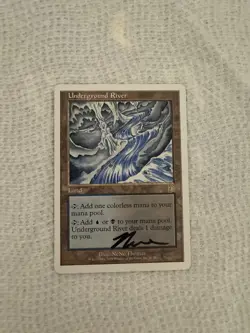 Underground River - Deckmasters Garfield vs Finkel (DKM) Signed - NM - One Copy - Image 1