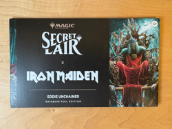 Secret Lair x Iron Maiden: Eddie Unchained Rainbow Foil Edition In Hand - Image 1