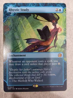 Magic the Gathering: Rhystic Study Wilds of Eldraine: Enchanting Tales Regular - Image 1
