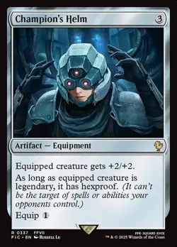 Champion's Helm Commander: FINAL FANTASY NM MTG Non-Foil - Image 1