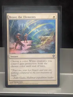 Brave the Elements X1 MP Zendikar MTG Magic the gathering - Image 1