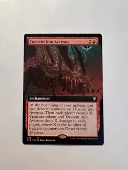 Descent into Avernus - EXTENDED ART - MTG CLB: Battle for Baldur's Gate - NM - Image 1