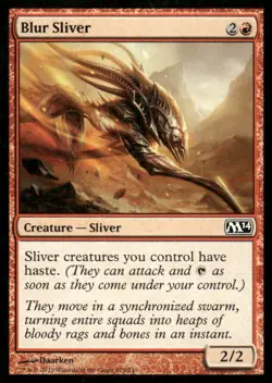 Blur Sliver MTG M14 Magic the Gathering card - Image 1