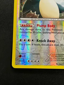 Snorlax 118/162 - XY Breakthrough REVERSE HOLO Pokemon TCG Card LP - Image 2
