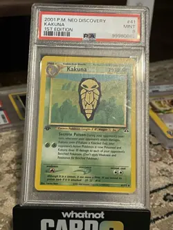 Kakuna #41 1st Ed Neo Discovery PSA 9 First Edition Gem Mint Pokemon TCG 2001 - Image 2