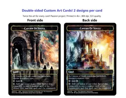 Custom Art Cavern of Souls, s33 black core, UMA CLB DSK MTG MH3 Commander - Image 2