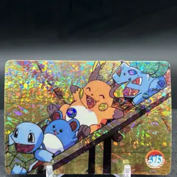 Squirtle Marill Raichu Bulbasaur 375 Vending Machine Prism Pokemon Sticker - Image 1