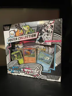 Pokemon TCG SV10.5 Black Bolt & White Flare Unova Poster Collection Box Sealed - Image 1