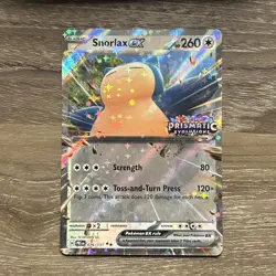 Snorlax ex 076/131 Prismatic Evolutions Stamp Special Collection Promo Pokemon - Image 1
