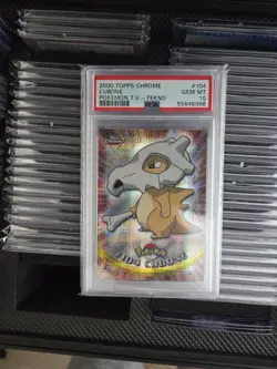 Topps 2000 Chrome Cubone Pokemon T.V. Tekno #104 PSA 10 - Image 2