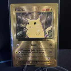 Pokemon Celebrations Gold Metal Pikachu 58/102 UPC - Image 1