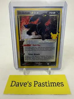 2021 Pokemon UMBREON #17/17 Celebrations Classic Collection POP Series 5 Holo P1 - Image 1
