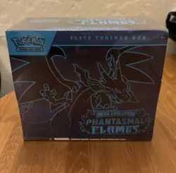 Phantasmal Flames Elite Trainer Box - New Sealed - Pokemon TCG 9 Packs Fast 📦 - Image 1