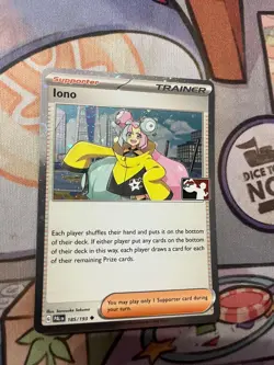 Iono 185/193 Holo Play! Pokemon Stamped Prize Pack Series 5 NM Multiple Avail - Image 1