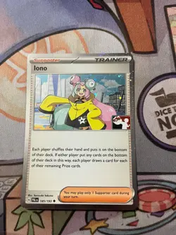 Iono 185/193 Holo Play! Pokemon Stamped Prize Pack Series 5 NM Multiple Avail - Image 2