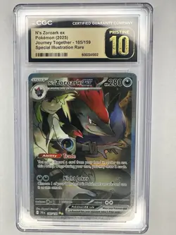 Pokemon Zoroark EX 185/159 Journey Together CGC Pristine 10 - Image 1