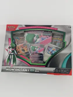 Pokemon TCG Iron Valiant ex Collection Box New Factory Sealed - Image 1