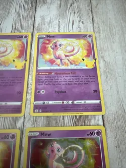 Mew 11/25 Holo Rare Pokemon TCG Celebrations 25th Anniversary Lot X4 - Image 4