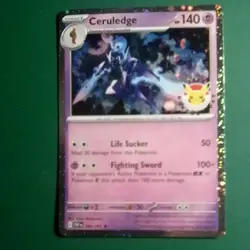 Pokemon Ceruledge - 040/091 (Pokemon Day 2024) Stamped Cosmo Holo Promo SEALED - Image 1