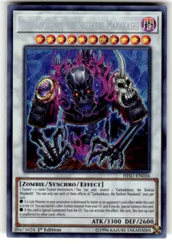 Yugioh Gashadokuro, the Skeletal Mayakashi HISU-EN036 Secret Rare 1st Ed NM - Image 1