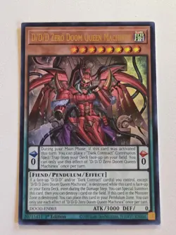 D/D/D Zero Doom Queen Machinex DOOD-EN003 Ultra Rare Yugioh 1st Edition Mint - Image 1