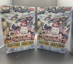 Lot 2 Yugioh Justice Hunters 1st Edition (2025) mini Box 4-Packs Factory Sealed - Image 1