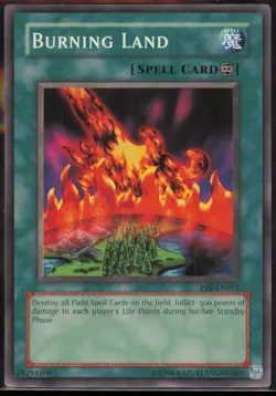 Burning Land - PSV-EN061 - Pharaoh's Servant - Common - NM - YuGiOh - Image 1