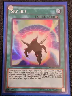 Yugioh! VLP Sky Iris - OP03-EN009 - Super Rare - Unlimited Edition - Image 1