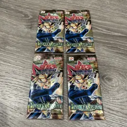 4 YUGIOH OCG JAPANESE PHARAONIC GUARDIAN BOOSTER PACK SEALED VINTAGE - Image 1