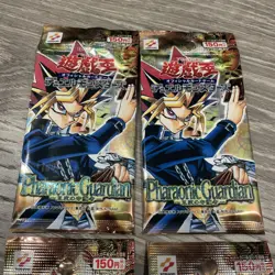 4 YUGIOH OCG JAPANESE PHARAONIC GUARDIAN BOOSTER PACK SEALED VINTAGE - Image 3