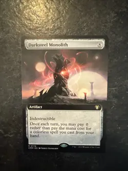 Darksteel Monolith (Extended Art) Commander Masters Regular - Image 1