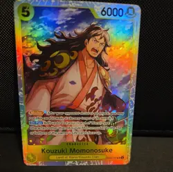 OP06-107 Kouzuki Momonosuke : Super Rare One Piece English TCG Card : OP06: Wing - Image 1