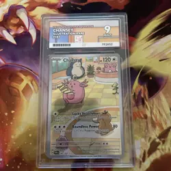 Chansey 187 Pokemon Twilight Masquerade ACE 9 Graded English Card Pokemon TCG - Image 1