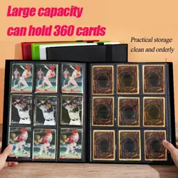 Trading Card Binder Holder, 9-Pocket Sports Card Collector Binder Album for TCG, - Image 3