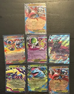 Pokemon Mixed Lot Of 7 Cards! Pokemon Holo Mega - Image 1