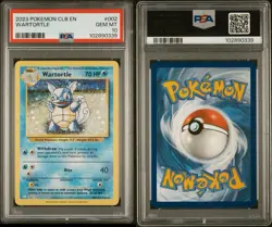2023 Pokemon CLB EN WARTORTLE #002 Holo Trading Card Game Classic PSA 10 - Image 1