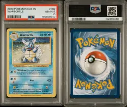 2023 Pokemon CLB EN WARTORTLE #002 Holo Trading Card Game Classic PSA 10 - Image 2