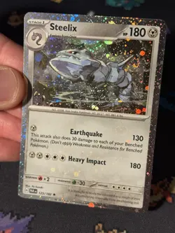 Pokemon Cards Steelix 125/182 Cosmos Holo Promo - (NM) *SWIRL/HOLO BLEED* - Image 2