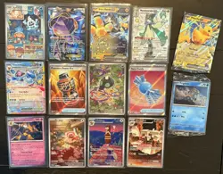 Pokemon Mixed Lot Of 14 Cards! Pokemon Holo/Art Rare/Illustration - Image 1